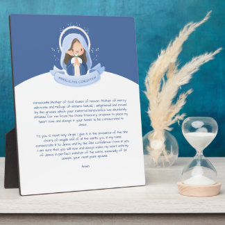 Kawaii Jungfrau Mary Prayer Fotoplatte