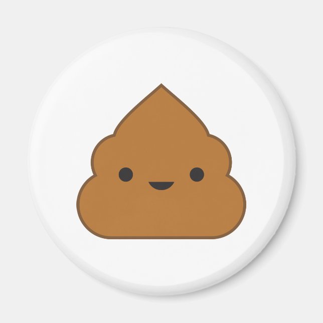 Kawaii Kack Kühlschrankmagnet Magnet (Vorne)