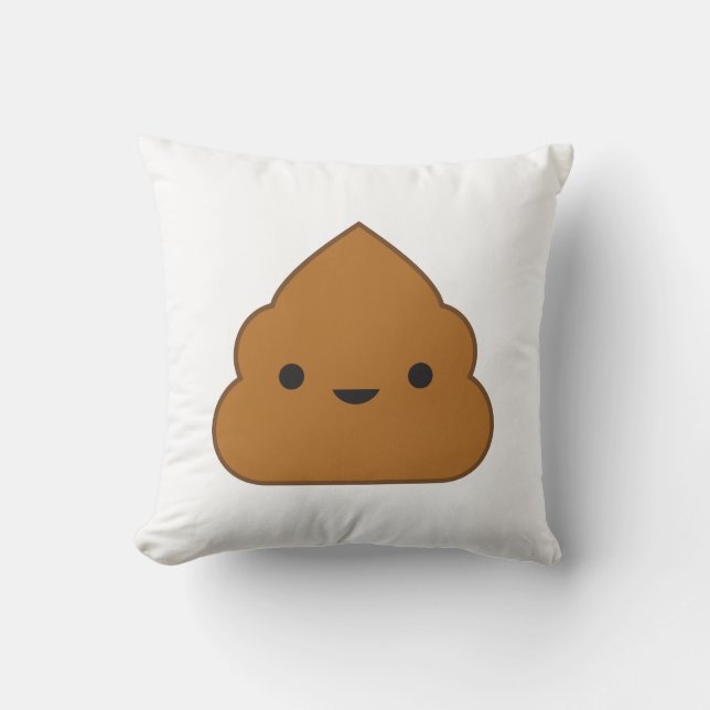 Kawaii Kack Throw Pillow Kissen (Vorderseite)