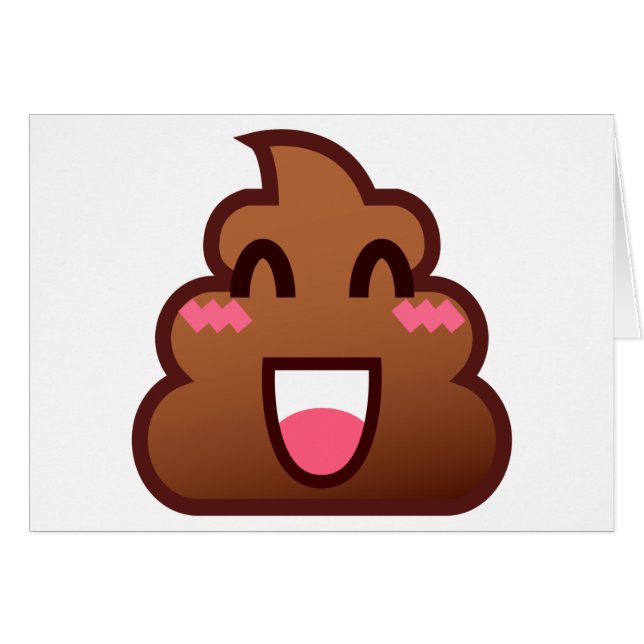 Kawaii kacke Emojis (Vorderseite (Horizontal))