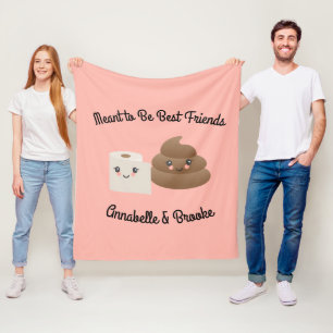 Kawaii kacken u. beste Freund-Geschenk TPs Fleecedecke