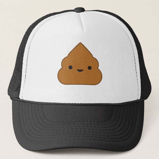 Kawaii Kackte Trucker Hat Truckerkappe (Vorderseite)