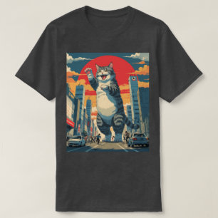 Kawaii Kaiju Cat - Niedliches Anime Monster in Jap T-Shirt