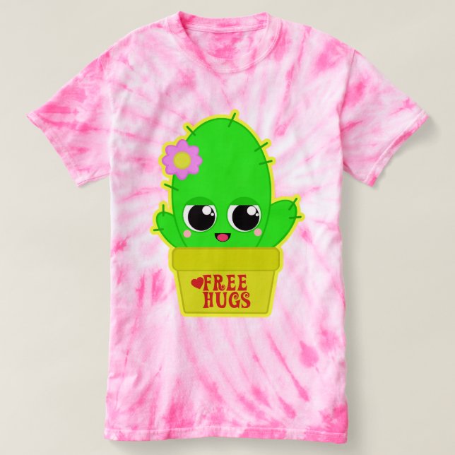 Kawaii Kaktus T-Shirt (Design vorne)