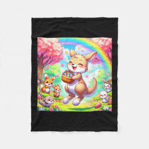 Kawaii Kangaroo Osteradorable Oaster Kangaroo Fleecedecke