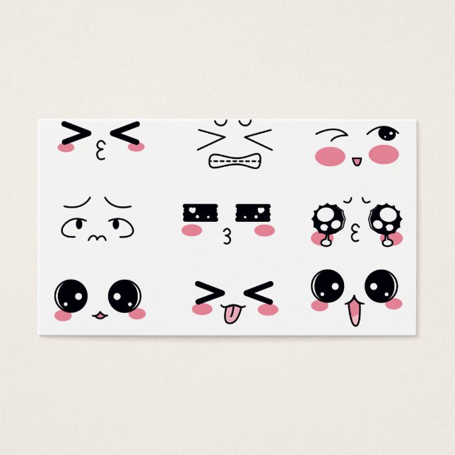 Kawaii kaomoji (Vorderseite)