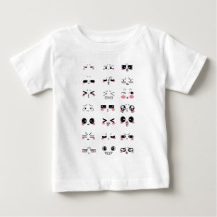 kawaii kaomoji baby t-shirt