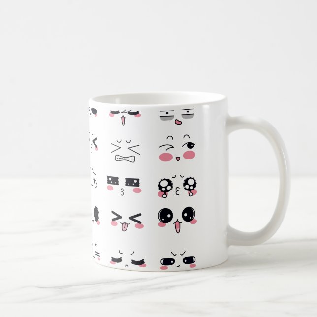 Kawaii kaomoji kaffeetasse (Rechts)