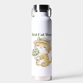 Kawaii-Katz-Gärtner Sommer-Rosenstrauß Wasserflasc Trinkflasche