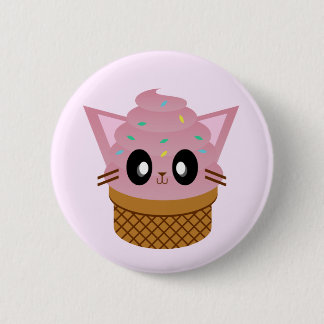 Kawaii-Kätzcheneiskatze Button