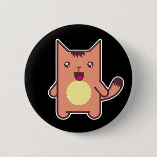 Kawaii-Katze Button