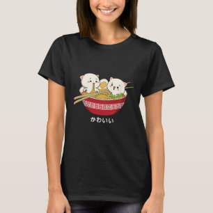 Kawaii Katze Japanisch Tokio Anime Cat Ramen T Shi T-Shirt