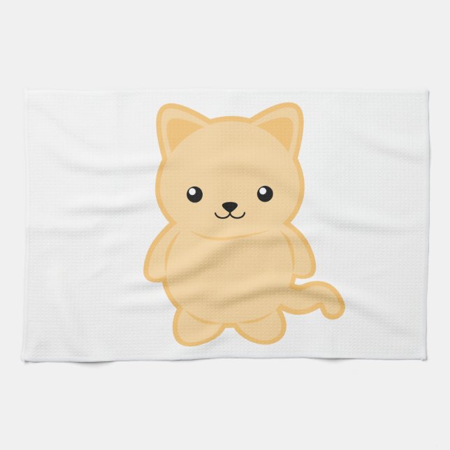 Kawaii Katze Küchentuch (Horizontal)