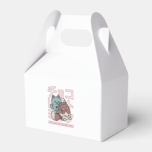 Kawaii-Katze mit Schokoladenmilch – Japanische Pop Geschenkschachtel
