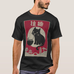 Kawaii-Katze-Ramen-Vintage-Anime-Japanisches-Essen T-Shirt