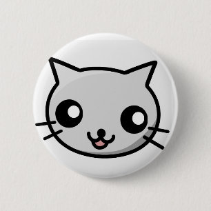 Kawaii Katzen-Abzeichen Button