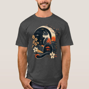 Kawaii-Katzen-Anime-Japanische-lustige-Kunst-Gesch T-Shirt