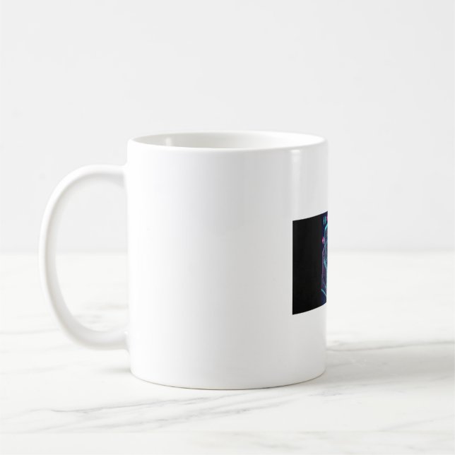 Kawaii-Katzen-Coder-Kaffeetasse | Süße Programmier Kaffeetasse (Links)