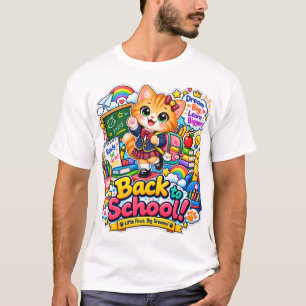 Kawaii-Katzen-Traum-Groß-Schul-T-Shirt T-Shirt