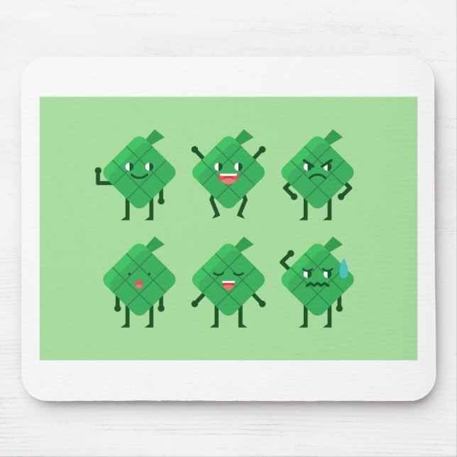 Kawaii Ketupat Mousepad (Vorne)