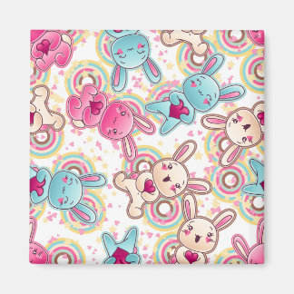 Kawaii Kindermuster mit Niedlichen Doodles Magnet