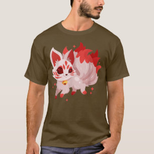 Kawaii Kitsune Neun Schwänze Japanisch für Funny A T-Shirt