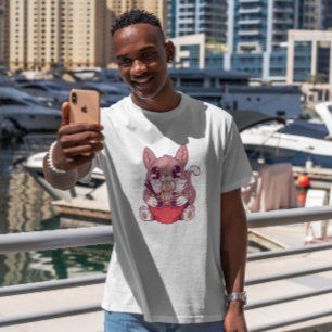 Kawaii Kitten Eating Ramen T-Shirt