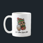 Kawaii Kitty Holiday Gift for Cat Lovers Kaffeetasse<br><div class="desc">Celebrate the cozy spirit of the holidays with this adorable Christmas cat coffee mug. This kawaii kitty wearing a festive winter hat and holding a holiday gift while enjoying an iced coffee brings warmth and joy to every sip. Perfect for cat lovers, coffee enthusiasts, and anyone who enjoys cute holiday...</div>