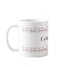 Kawaii Kitty Keramik-Tasse