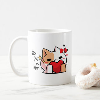 kawaii Kitty mit Liebe-anmutigen Anime Kaffeetasse