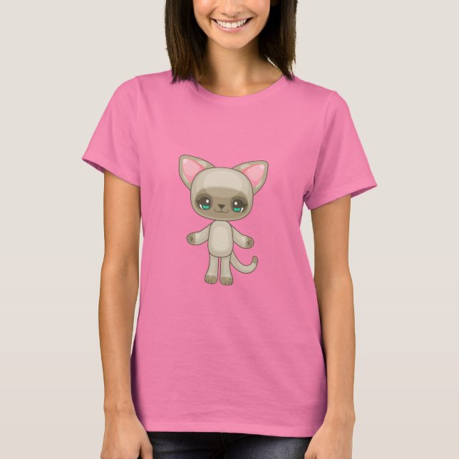 Kawaii Kitty T-Shirt (Vorderseite)