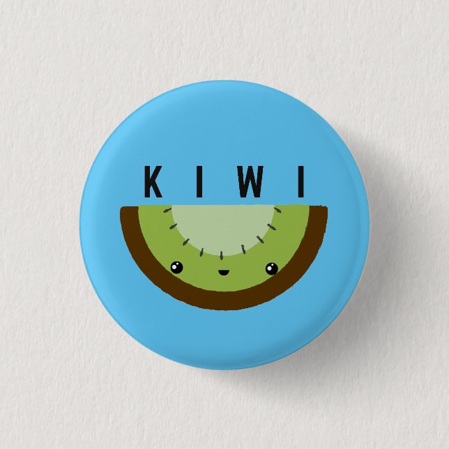 Kawaii | Kiwi | Badge Button (Vorderseite)