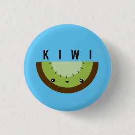 Kawaii | Kiwi | Badge Button