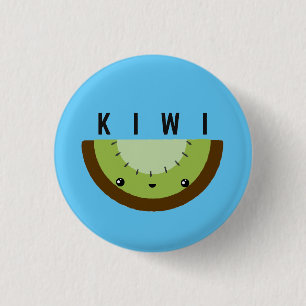 Kawaii   Kiwi   Badge Button