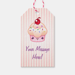 Kawaii kleiner Kuchen (kundenspezifischer Text) Geschenkanhänger