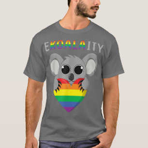 Kawaii Koala Bear Rainbow Gay Pride LGBTQ LGBT Pri T-Shirt