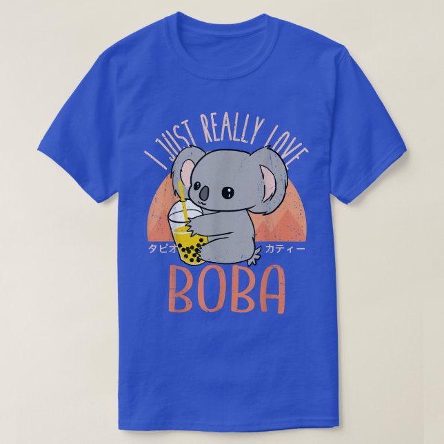 Kawaii Koala I just Liebe Boba Bubble Tee (Design vorne)