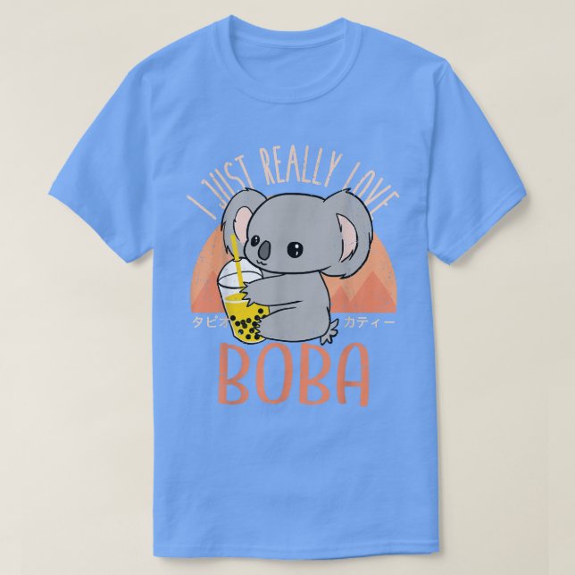 Kawaii Koala I just Liebe Boba Bubble Tee (Design vorne)