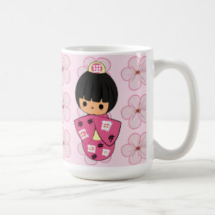 Kawaii Kokeshi Puppen-Tasse Tasse