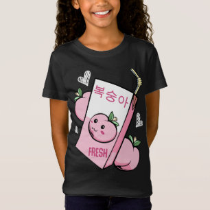 Kawaii Koreanischer Pfirsichsaft liebenswerte Fruc T-Shirt