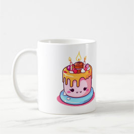 Kawaii-Kuchengeschenk, süße runde Kaffeetasse