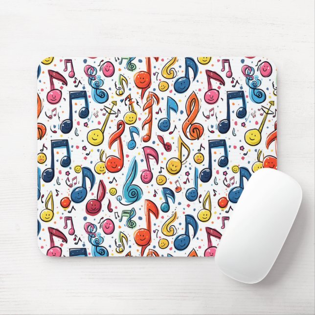 Kawaii-Kunst Noten Abstract Mousepad (Mit Mouse)