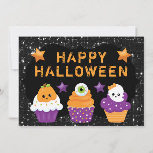 Kawaii Kürbis Augapfel Geist Cupcakes Halloween