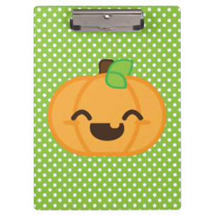 Kawaii Kürbislaterne Pumpkin Clip Board Klemmbrett