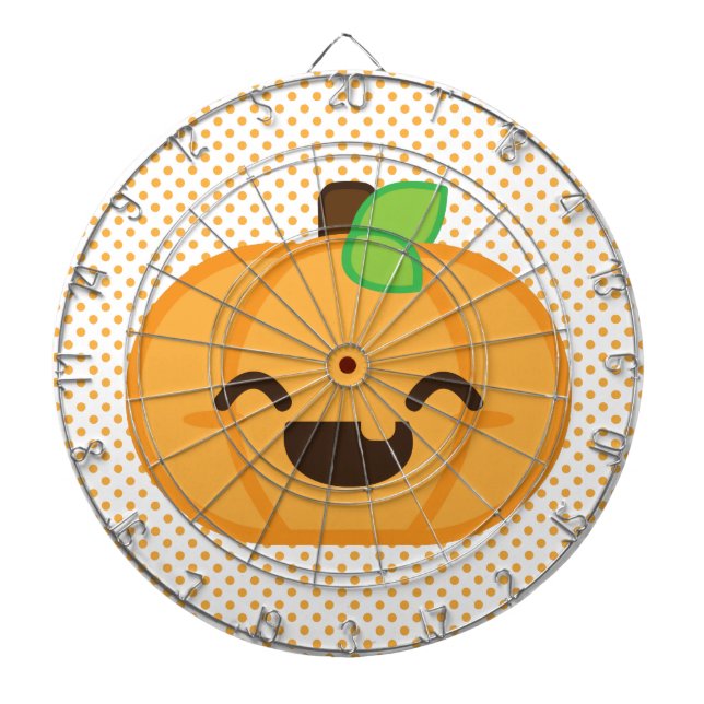 Kawaii Kürbislaterne Pumpkin Dart Board Dartscheibe (vorne)