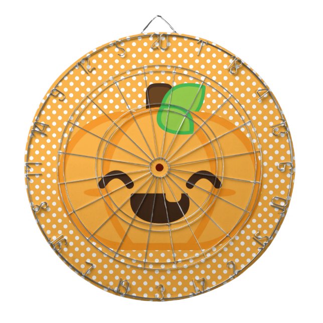Kawaii Kürbislaterne Pumpkin Dart Board Dartscheibe (vorne)