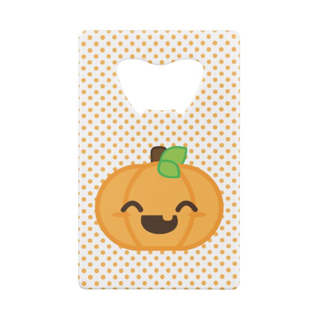 Kawaii Kürbislaterne Pumpkin Flasche Opener Geldkarten Flaschenöffner (Rückseite)