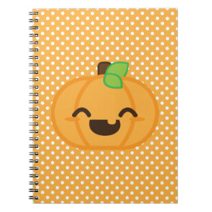 Kawaii Kürbislaterne Pumpkin Notebook Notizblock