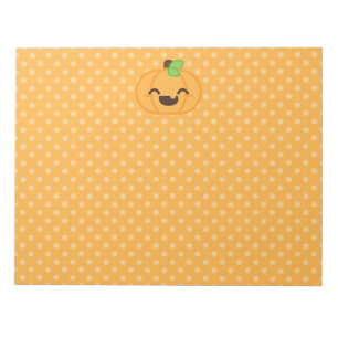 Kawaii Kürbislaterne Pumpkin Notepad Notizblock
