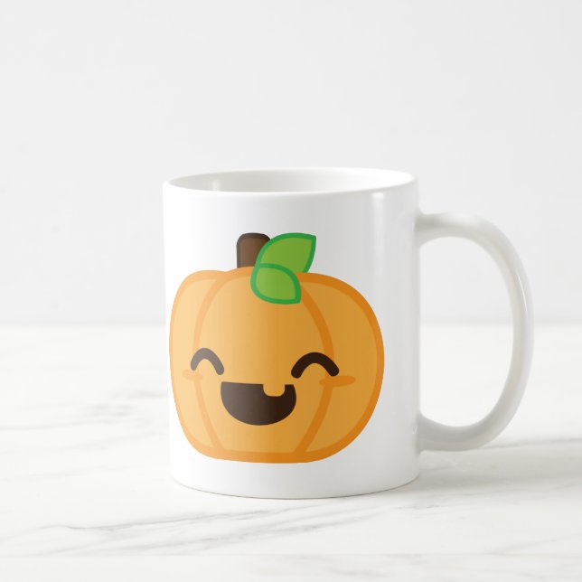 Kawaii Kürbislaterne Pumpkin Tasse (Rechts)